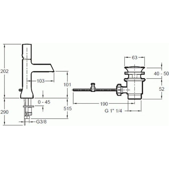 Смеситель для раковины Jacob Delafon Toobi E8959-BN, полированный никель - 3 Смеситель для раковины Jacob Delafon Toobi E8959-BN, полированный никель фото 3