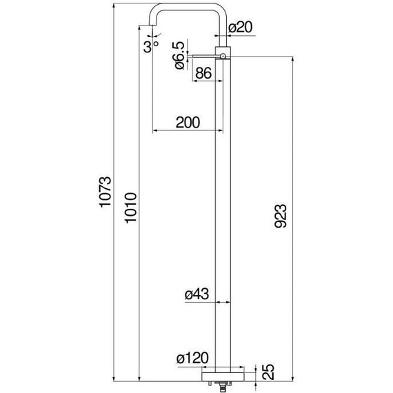 Смеситель для ванны Nobili VE125188/3RCP, красное золото фото 2
