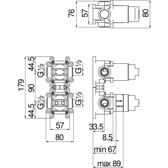 Скрытая часть Nobili Rubinetterie WE81102 - 2 Скрытая часть Nobili Rubinetterie WE81102 фото 2