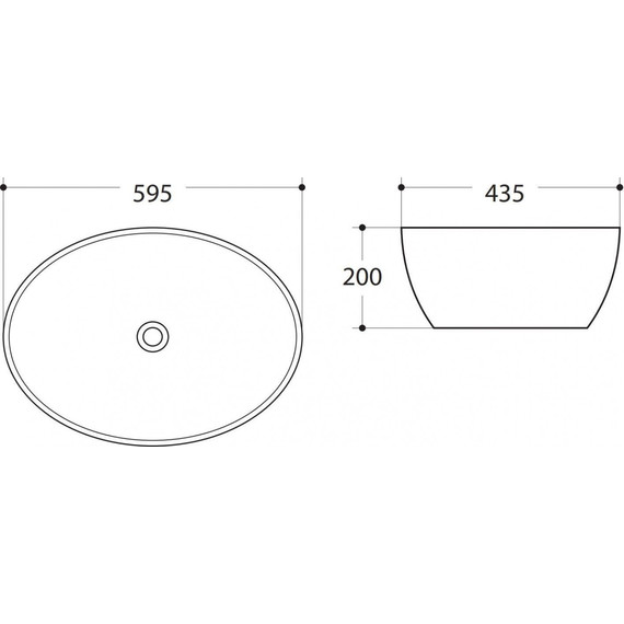 Раковина-чаша Art&Max 59 см AM-78394 фото 2
