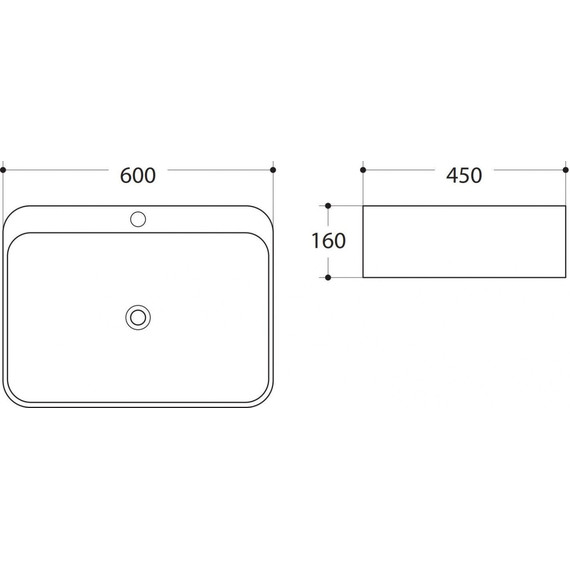 Раковина врезная на столешницу Art&Max 60 см AM-7976 фото 2