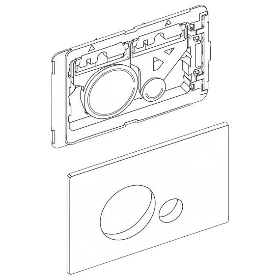 Инсталляция BelBagno BB002-80 с подвесным безободковым унитазом Cezares Stylus CZR-513-TH-R (кнопка Sfera, белая) фото 17