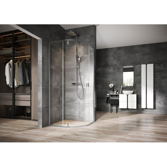 Душевое ограждение Ravak Nexty NSKK3 90 см 3O677C00Z1, алюминий/прозрачное фото 2