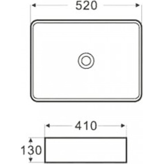 Раковина-чаша Azario 52 см AZ-2074B - 3 Раковина-чаша Azario 52 см AZ-2074B фото 3