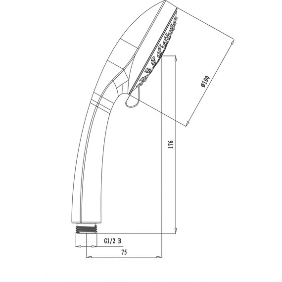 Ручной душ Lemark LM0125C фото 2