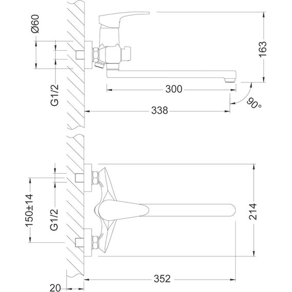 Смеситель для ванны Lemark Linara LM0451C фото 5