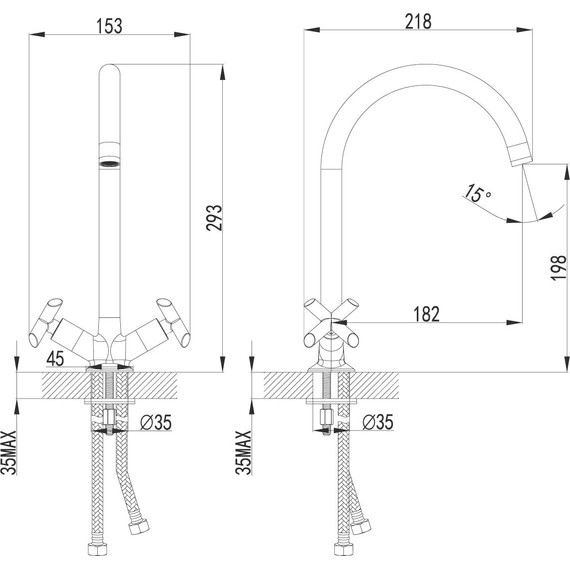 Смеситель для кухни Lemark Practica LM7504C фото 2