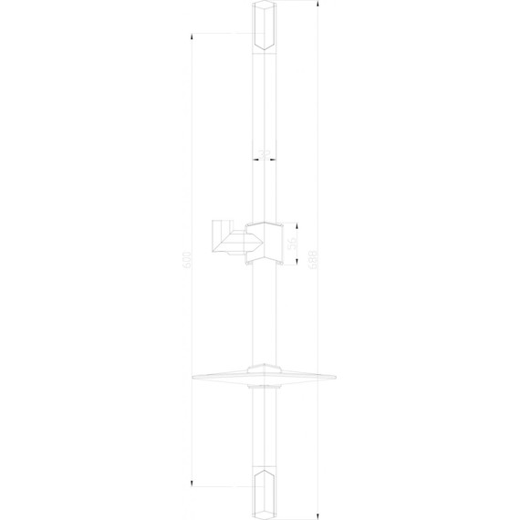 Душевая штанга Lemark 68 см LM8066C фото 2