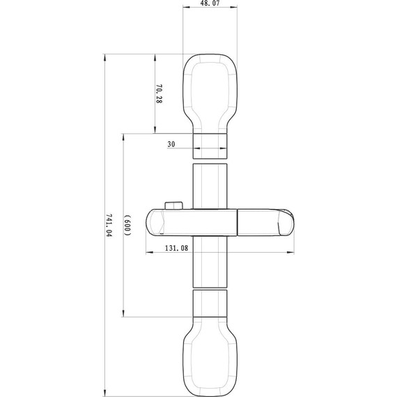 Душевая штанга Lemark 74 см LM8078C фото 2