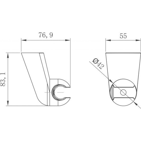 Держатель душевой лейки Lemark LM8080C фото 2