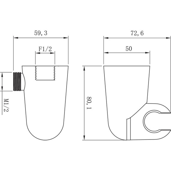 Шланговое подсоединение с держателем Lemark LM8084C - 2 Шланговое подсоединение с держателем Lemark LM8084C фото 2
