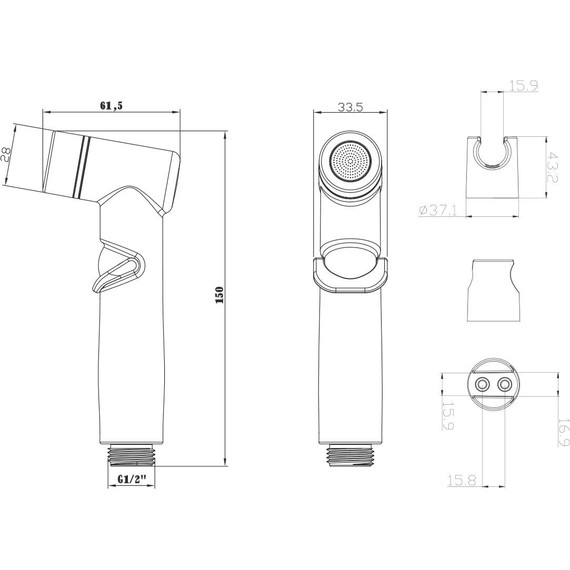Гигиенический душ Lemark LM8088C - 2 Гигиенический душ Lemark LM8088C фото 2