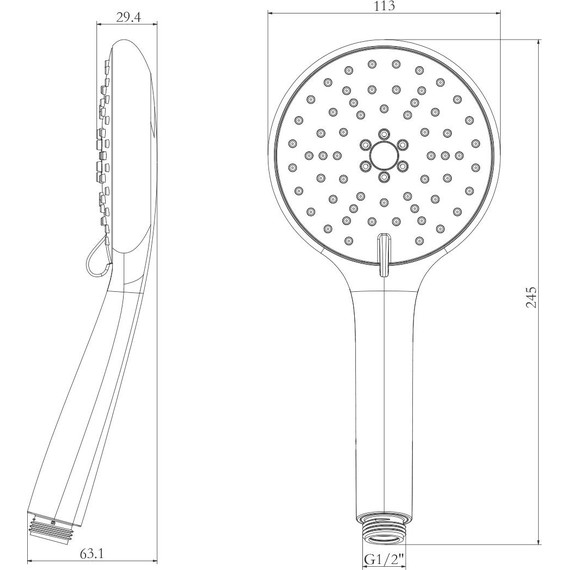 Ручной душ Lemark LM8116C фото 2