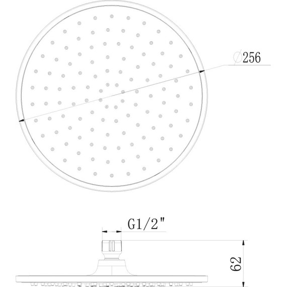 Верхний душ Lemark 256x256 мм LM8131C, хром/белый - 2 Верхний душ Lemark 256x256 мм LM8131C, хром/белый фото 2