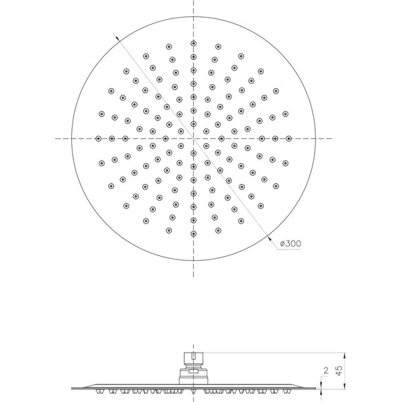 Верхний душ Lemark 300x300 мм LM9482S, полированная сталь фото 3