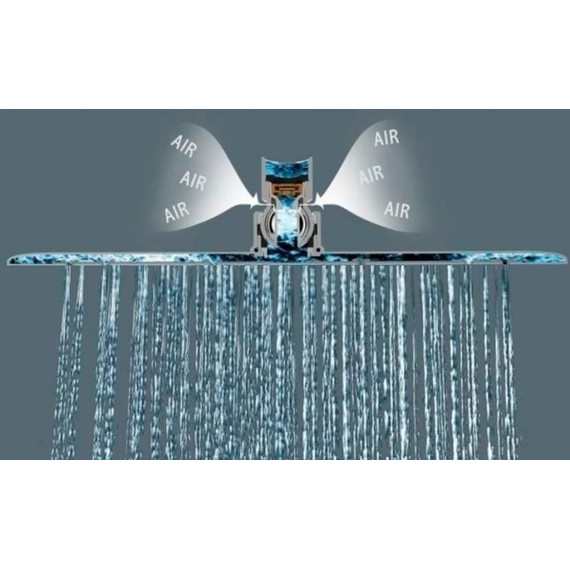 Верхний душ Lemark 300x300 мм LM9488S, полированная сталь фото 2