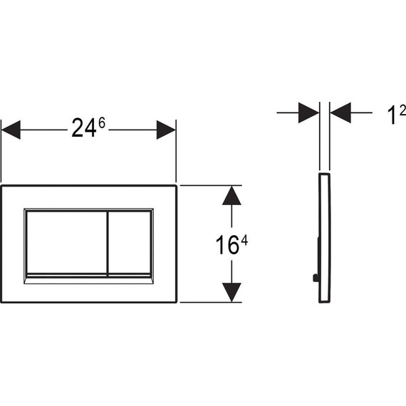 Кнопка смыва Geberit Sigma 30 115.883.16.1, черный матовый фото 2