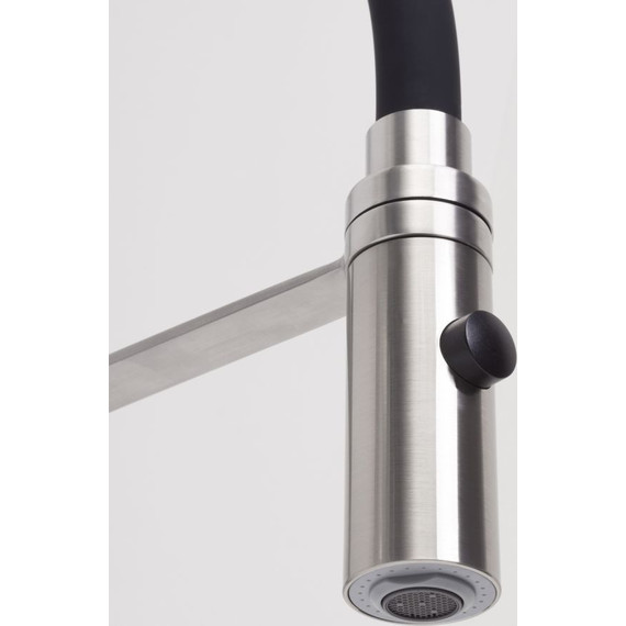 Смеситель для кухни WasserKraft A8417, черный/нержавеющая сталь фото 5