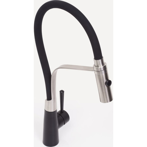 Смеситель для кухни WasserKraft A8417, черный/нержавеющая сталь фото 10