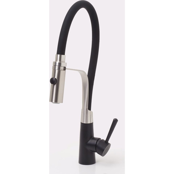 Смеситель для кухни WasserKraft A8417, черный/нержавеющая сталь фото 7