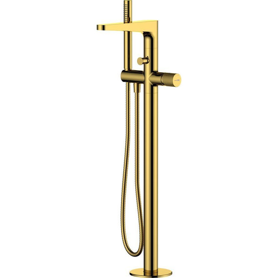 Смеситель для ванны WasserKraft Sauer 7121, золото глянцевое фото 