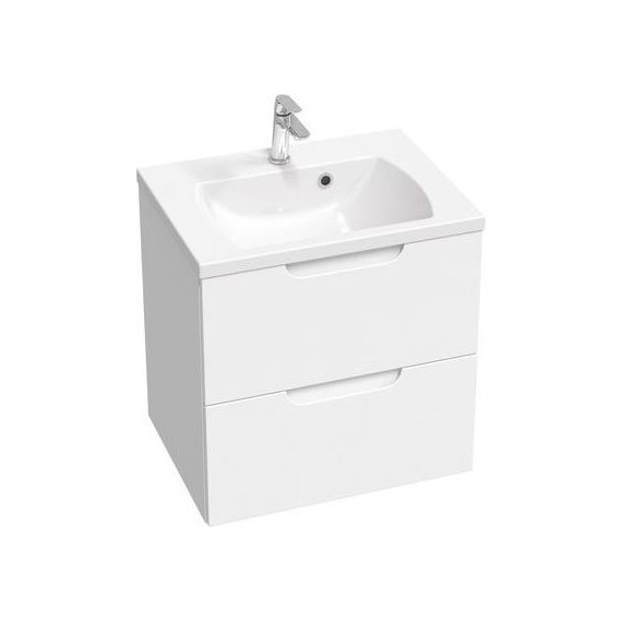 Тумба подвесная с раковиной Ravak Classic II 60 см X000001476, белый фото 