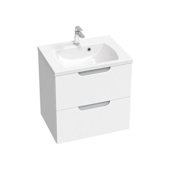 Тумба подвесная с раковиной Ravak Classic II 60 см X000001477, белый/серый фото 