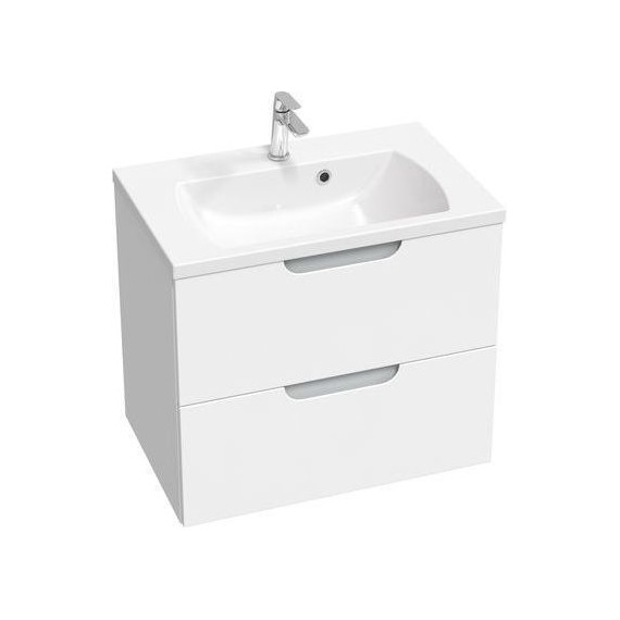 Тумба подвесная с раковиной Ravak Classic II 70 см X000001479, белый/серый фото 