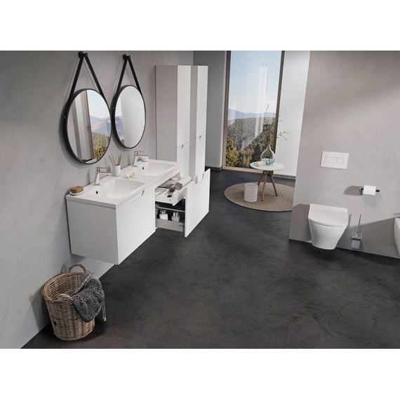 Тумба подвесная с раковиной Ravak Classic II 130 см X000001483, белый/серый фото 4