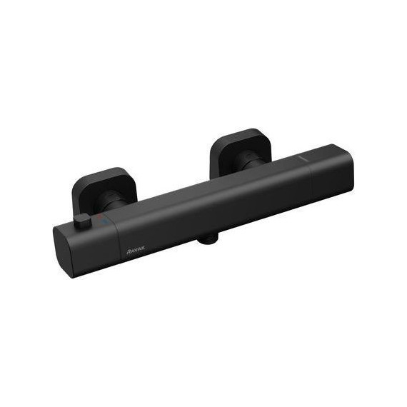 Смеситель для душа с термостатом Ravak 10° X070154, чёрный фото 2