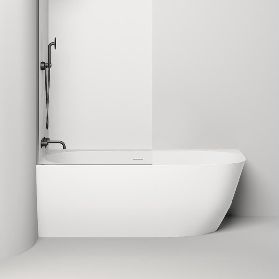 Ванна каменная Salini Sofia corner left 170х85 см 102515G (S-Sense) глянцевая  фото 