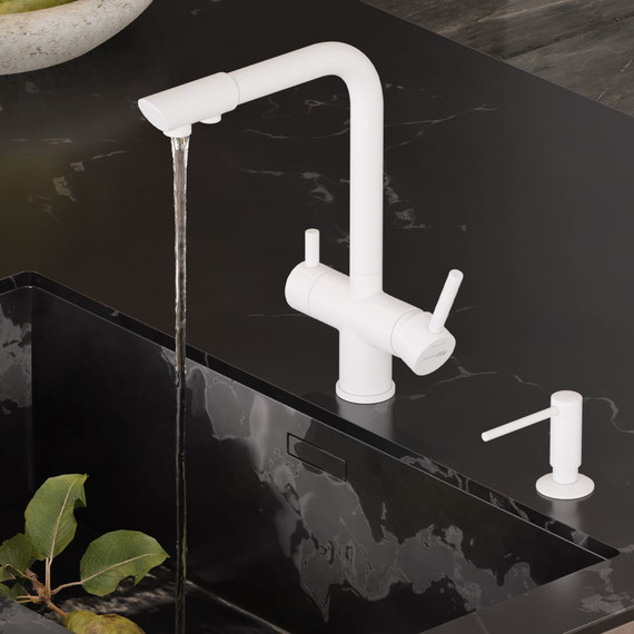 Смеситель для кухни WasserKraft A8357, белый матовый фото 3