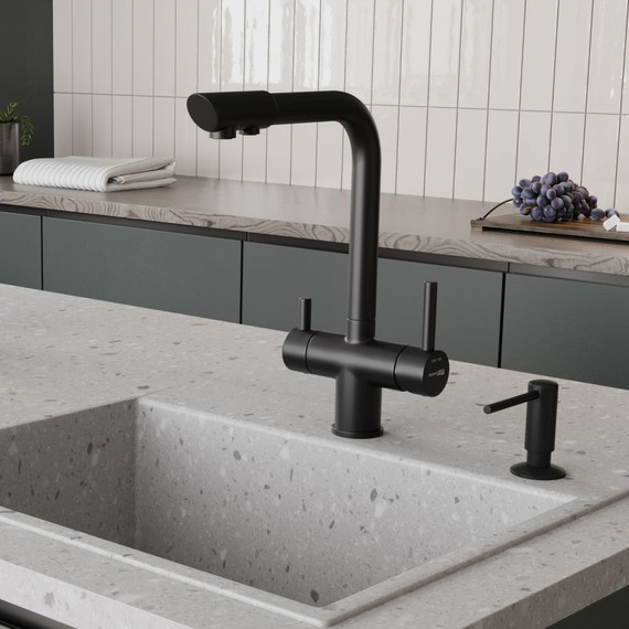 Смеситель для кухни WasserKraft A8367, черный матовый фото 3