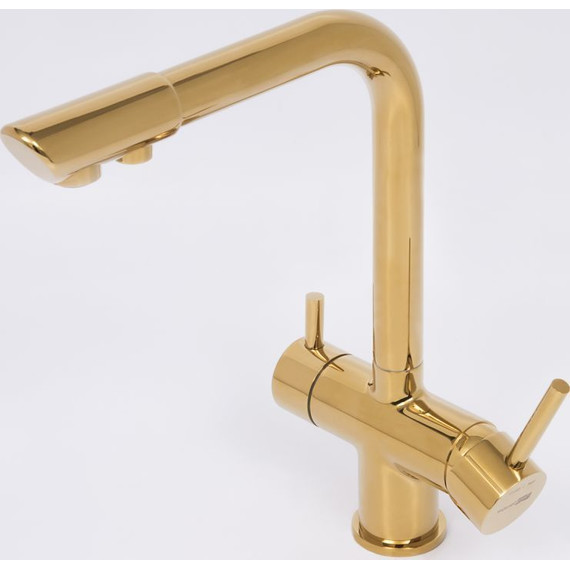 Смеситель для кухни WasserKraft A8377, золото глянцевое фото 5