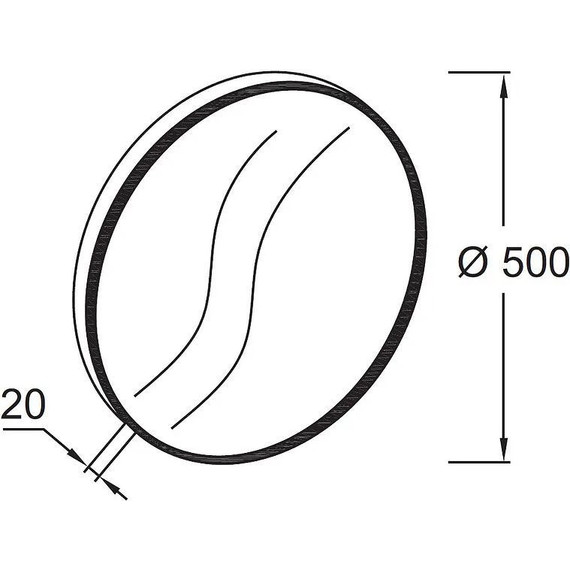 Зеркало Jacob Delafon Odeon Rive Gauche 50 см EB1176-S14, черный лак сатин фото 5