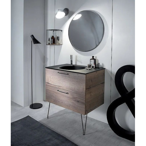 Зеркало Jacob Delafon Odeon Rive Gauche 70 см EB1177-S14, черный лак сатин фото 4