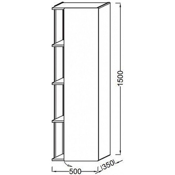 Пенал подвесной Jacob Delafon Terrace 50 см R EB1179D-N23, коричневый - 4 Пенал подвесной Jacob Delafon Terrace 50 см R EB1179D-N23, коричневый фото 4