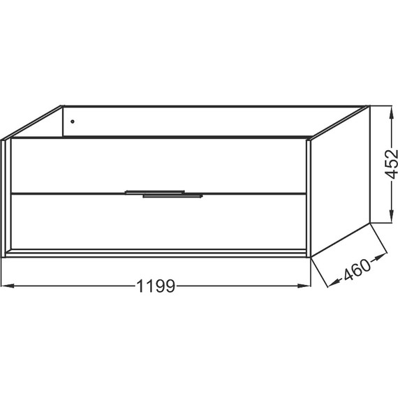 Тумба подвесная с раковиной Jacob Delafon Vivienne 120 см EB1509-E52-N18, дуб табак/белый фото 4