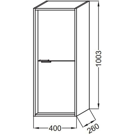 Пенал подвесной Jacob Delafon Vivienne 40 см EB1587-E52-F30, дуб табак/белый сатин - 2 Пенал подвесной Jacob Delafon Vivienne 40 см EB1587-E52-F30, дуб табак/белый сатин фото 2