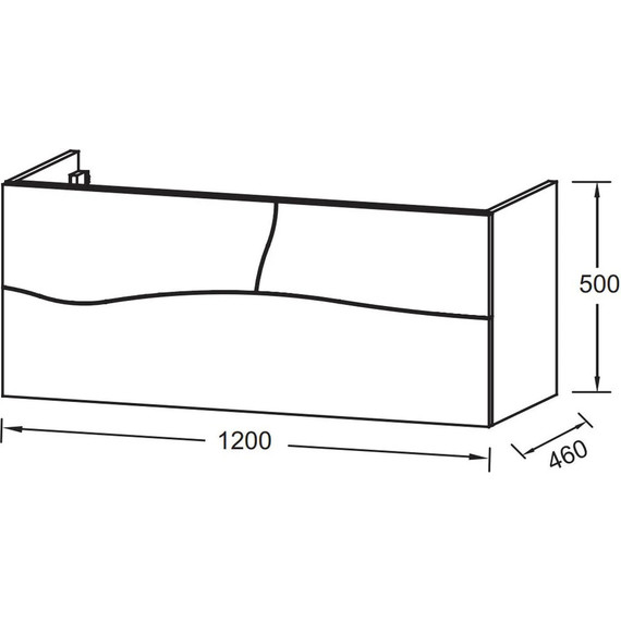 Тумба подвесная с раковиной Jacob Delafon Sherwood 120 см EB1834RU-P6, натуральный дуб (раковина EB1831RU-DE5, цвет базальт матовый) фото 4
