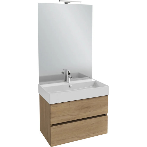 Тумба подвесная с раковиной Jacob Delafon Tolbiac 80 см EB2382-E75, дуб давос натуральный (раковина EXBI112-00) - 3 Тумба подвесная с раковиной Jacob Delafon Tolbiac 80 см EB2382-E75, дуб давос натуральный (раковина EXBI112-00) фото 3