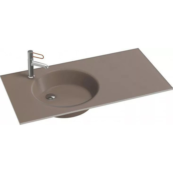 Тумба подвесная с раковиной Jacob Delafon Odeon Rive Gauche 100 см EB2524-R9-E10, квебекский дуб (раковина EB2564-DE3, цвет матовая бронза) - 2 Тумба подвесная с раковиной Jacob Delafon Odeon Rive Gauche 100 см EB2524-R9-E10, квебекский дуб (раковина EB2564-DE3, цвет матовая бронза) фото 2