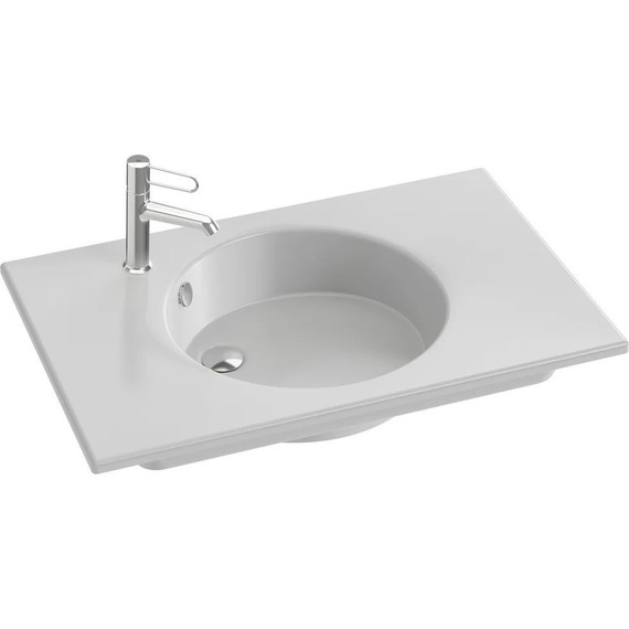 Тумба подвесная с раковиной Jacob Delafon Odeon Rive Gauche 80 см EB2515-R9-E52, дуб табак - 2 Тумба подвесная с раковиной Jacob Delafon Odeon Rive Gauche 80 см EB2515-R9-E52, дуб табак фото 2