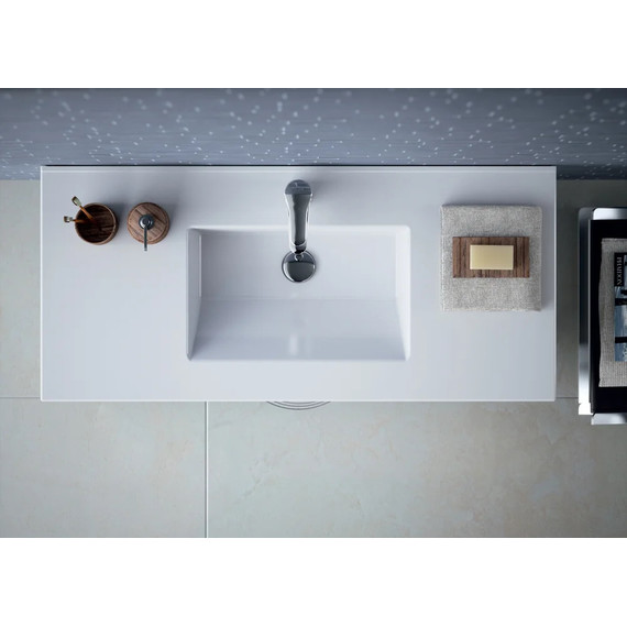 Тумба подвесная с раковиной Jacob Delafon Tolbiac 100 см EB2383-E75, дуб давос натуральный (раковина EXUA112-00) фото 3