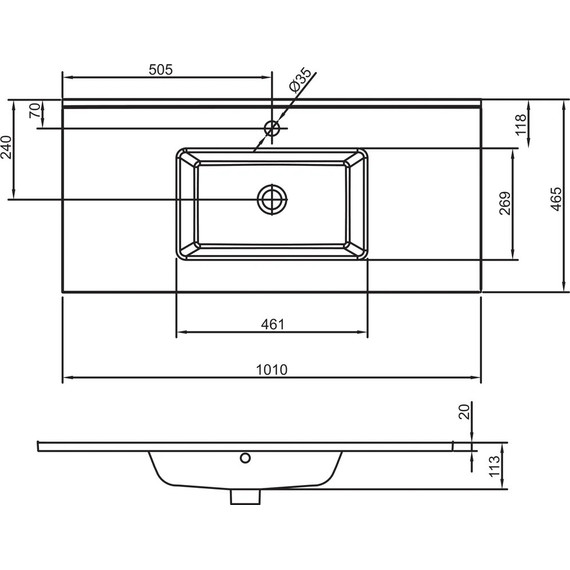 Тумба подвесная с раковиной Jacob Delafon Tolbiac 100 см EB2383-E75, дуб давос натуральный (раковина EXUA112-00) фото 4