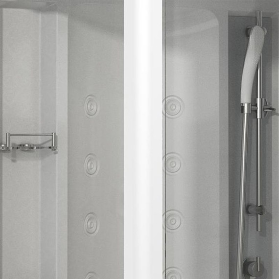 Душевая кабина Радомир Диана 1 118x108 см, белый/матовое - 3 Душевая кабина Радомир Диана 1 118x108 см, белый/матовое фото 3