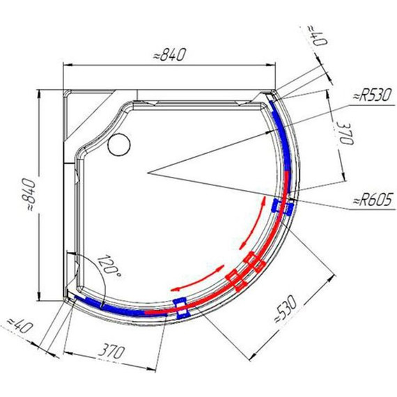 Душевая кабина Радомир Паола 1 93x93 см, белый/матовое фото 5