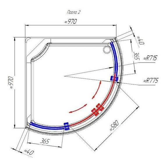 Душевая кабина Радомир Паола 2 103x103 см, белый/прозрачное фото 5