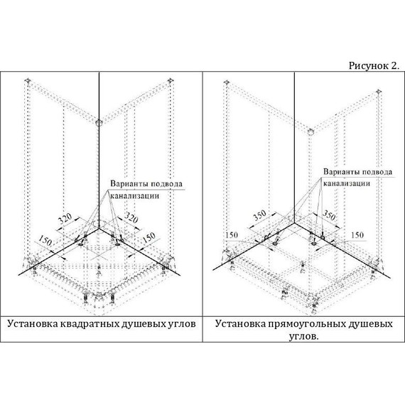 Душевое ограждение Радомир Дрим 90x90 см, черный/прозрачное - 3 Душевое ограждение Радомир Дрим 90x90 см, черный/прозрачное фото 3