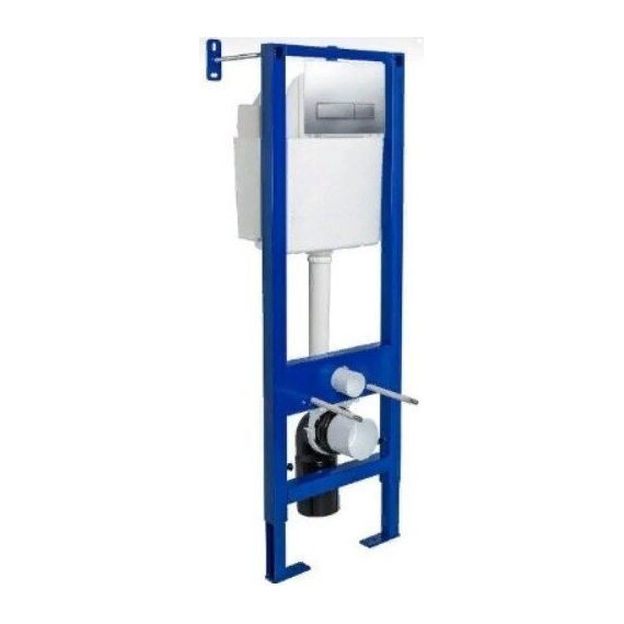 Инсталляция для унитаза Berges Wasserhaus Atom Line 410 040338 (кнопка хром) фото 